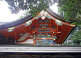 拝島山王日吉神社本殿左側面