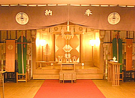 初音森神社儀式殿神殿正面