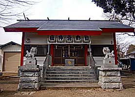 武蔵日野宮神社拝殿近景正面