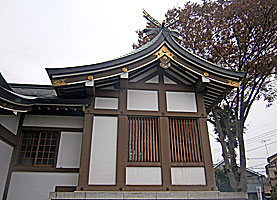 豊田若宮神社本殿左側面