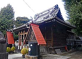 平井天祖神社（平井天祖香取神社）拝殿近景左より