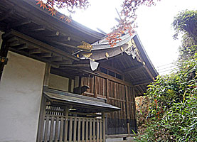 平尾杉山神社本殿左より