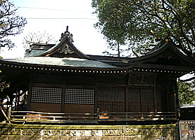 廣尾稲荷神社社殿側面