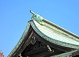 本郷氷川神社拝殿懸魚