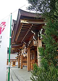 本町田菅原神社拝殿向拝左側面