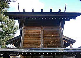 下千葉氷川神社（堀切氷川神社）本殿背面