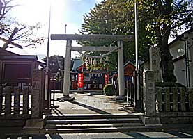 下千葉氷川神社（堀切氷川神社）社頭