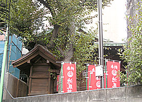 池尻稲荷神社社殿側面