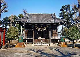稲付香取神社拝殿遠景