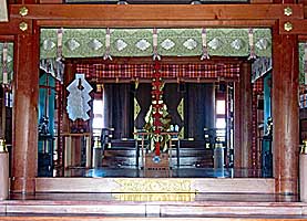 石濱神社拝殿内部