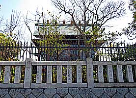 石濱神社本殿背面