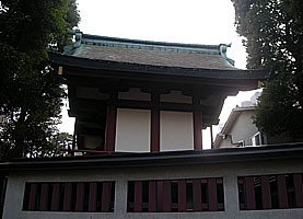 蒲田八幡神社本殿背面