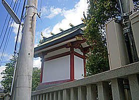 蒲田北野神社本殿右背面