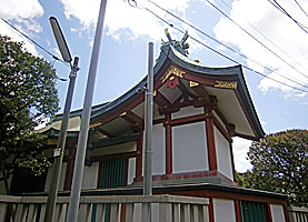 蒲田北野神社本殿左背面