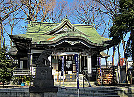 亀有香取神社拝殿近景右より