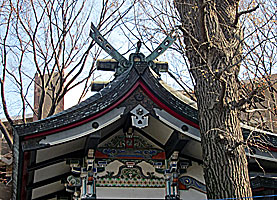 亀有香取神社本殿右側面