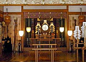 亀戸香取神社拝殿内部