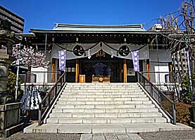 亀戸香取神社拝殿近景