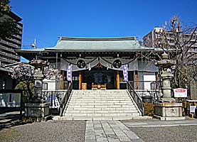 亀戸香取神社拝殿正面