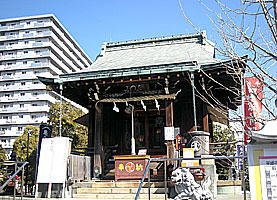 亀戸浅間神社拝殿左より