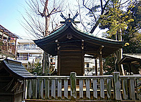 上田端八幡神社本殿右側面