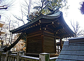 上田端八幡神社本殿右背面