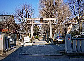 上田端八幡神社参道入口