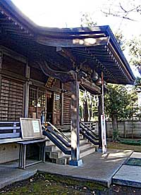 田柄北野八幡神社拝殿向拝右側面