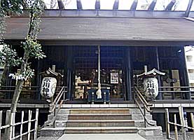 高円寺氷川神社拝殿近景正面