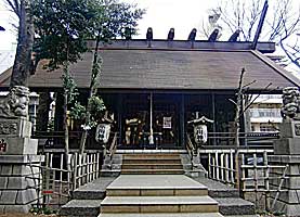 高円寺氷川神社拝殿近景