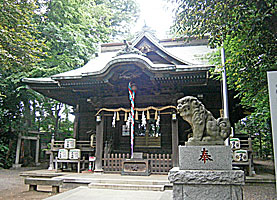小金井神社本殿左より