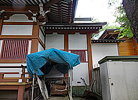 高ヶ坂熊野神社幣殿左側面