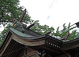 高ヶ坂熊野神社本殿千木・鰹木