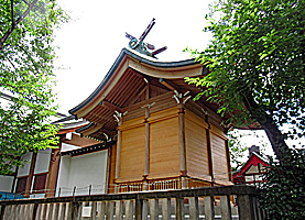 高ヶ坂熊野神社本殿左背面