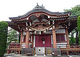 高ヶ坂熊野神社拝殿向拝左より