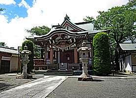 高ヶ坂熊野神社拝殿遠景左より