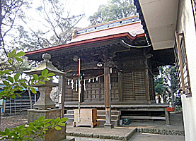 虎狛神社拝殿左より