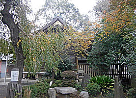 恋ヶ窪熊野神社拝殿左側面