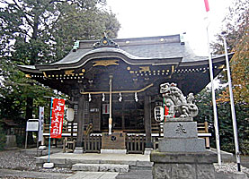 恋ヶ窪熊野神社拝殿比左より