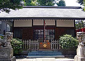 小石川諏訪神社拝殿近景正面