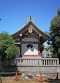 子安八幡神社本殿左側面