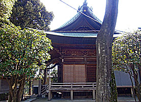 久が原東部八幡神社拝殿左側面