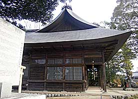 熊川神社拝殿右側面