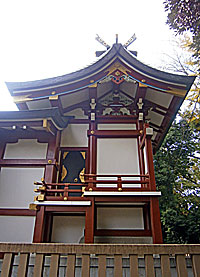 南沢氷川神社本殿左側面