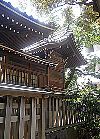 御園神社本殿左側面