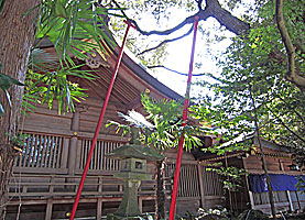 武蔵阿蘇神社社殿側面