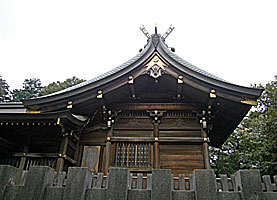 東村山八坂神社（武蔵野牛頭天王）本殿左側面