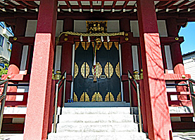 葛飾中原八幡神社拝所