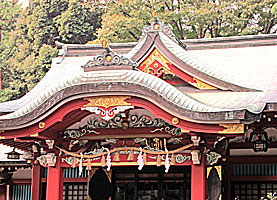 中野氷川神社拝殿破風