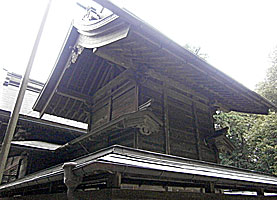 奈良橋八幡神社本殿左背面